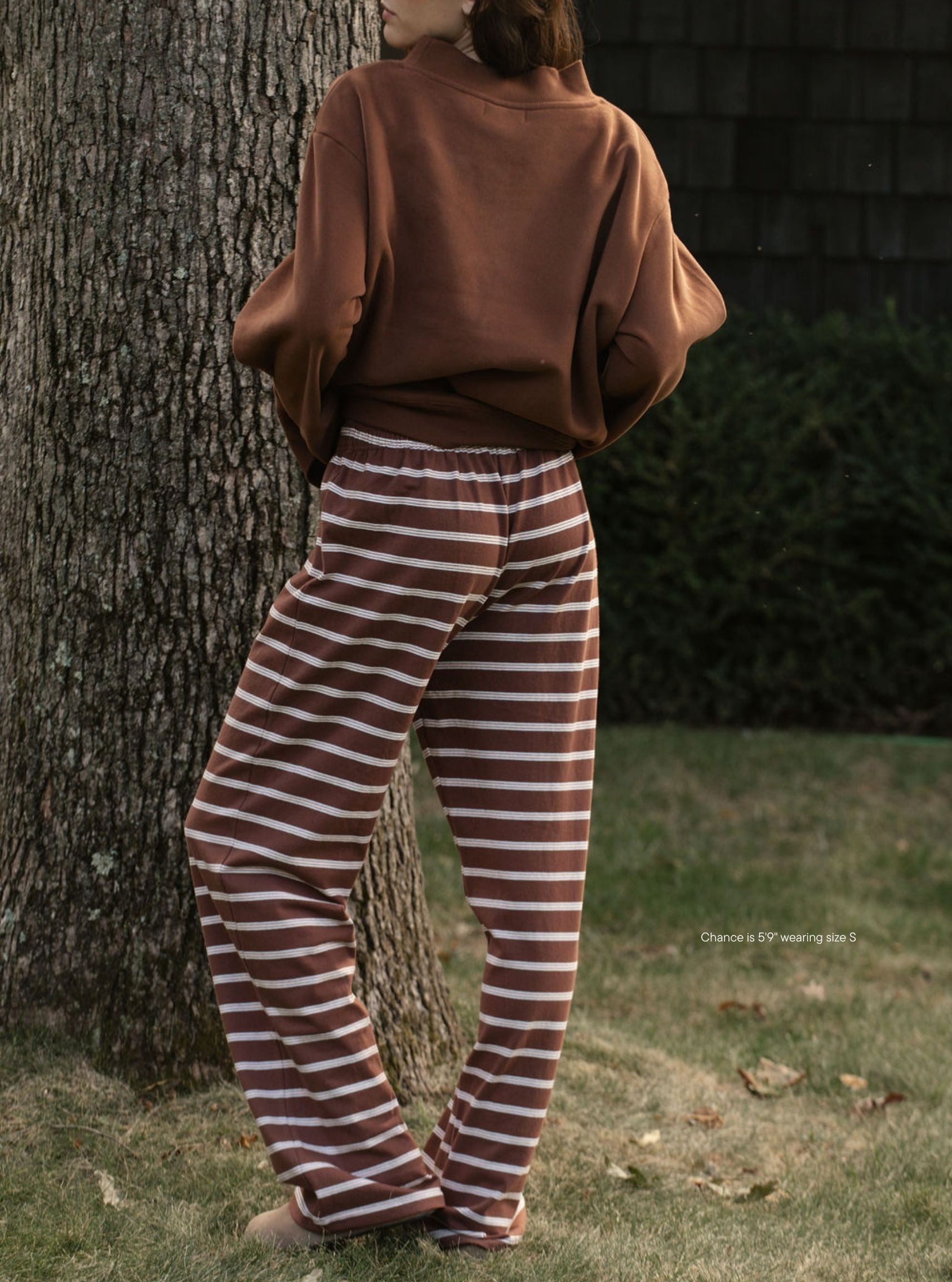 Striped Cotton Boxer Pants