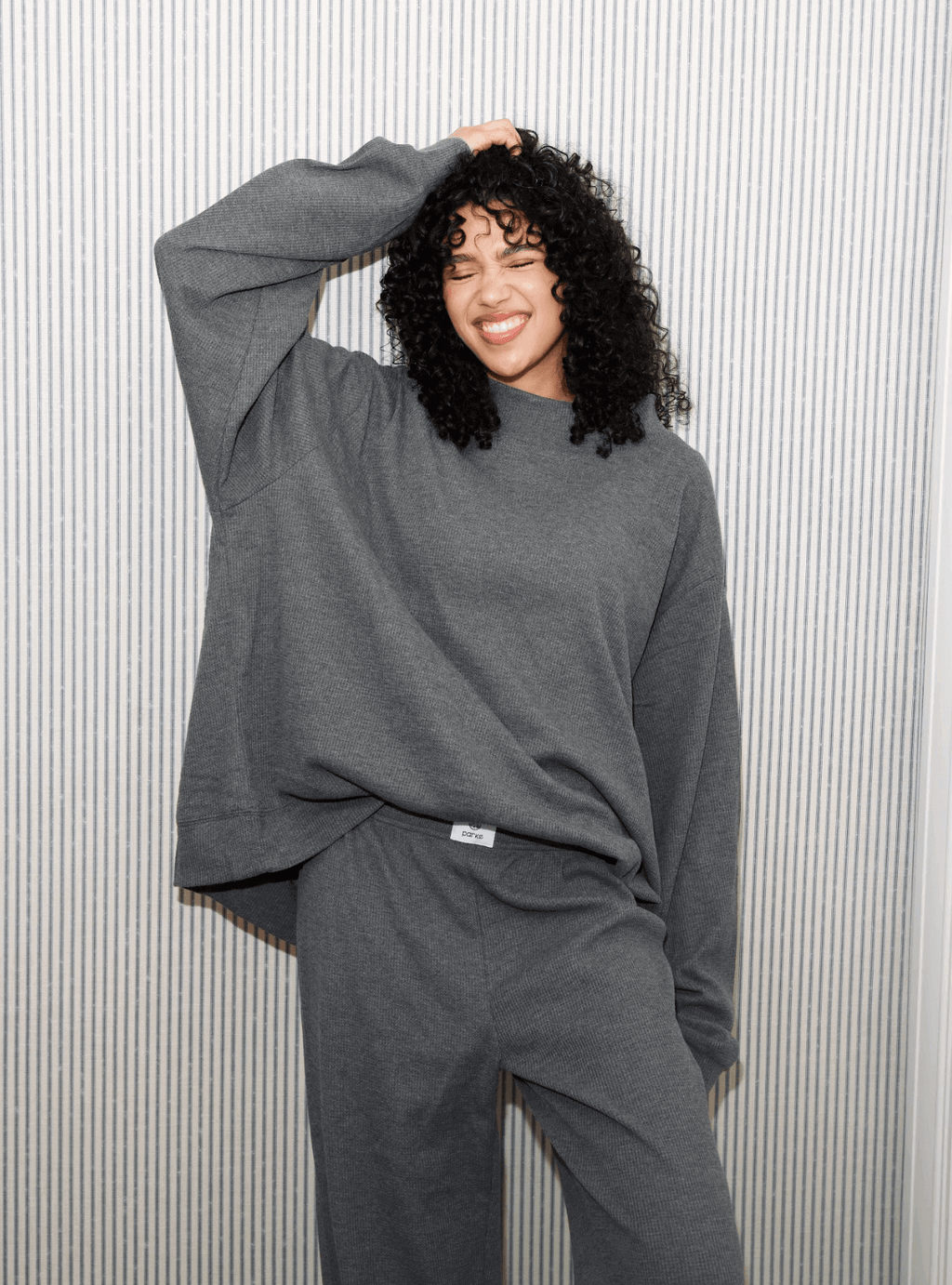 Waffle Mockneck