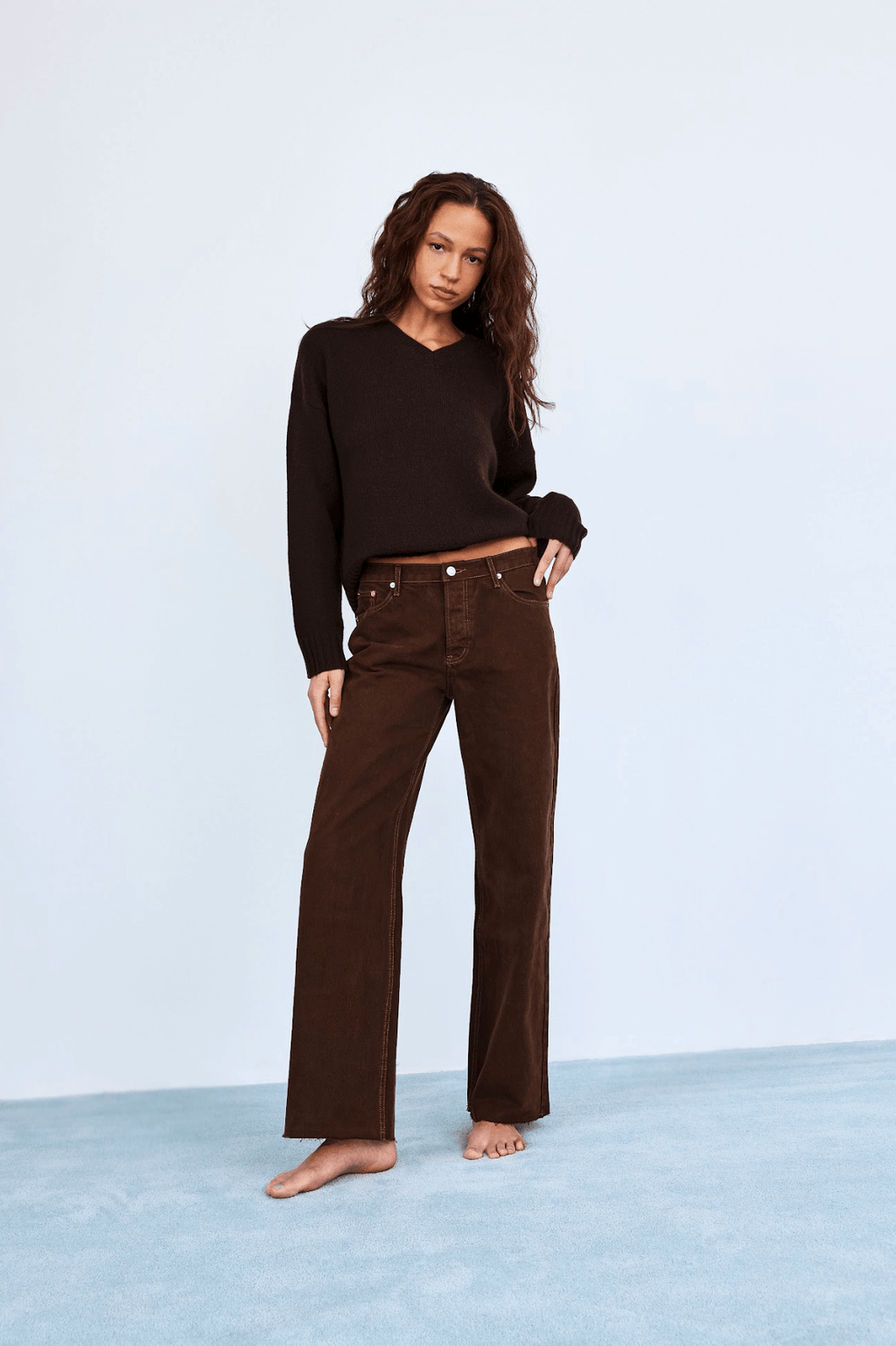 Low Rise Baggy Jeans